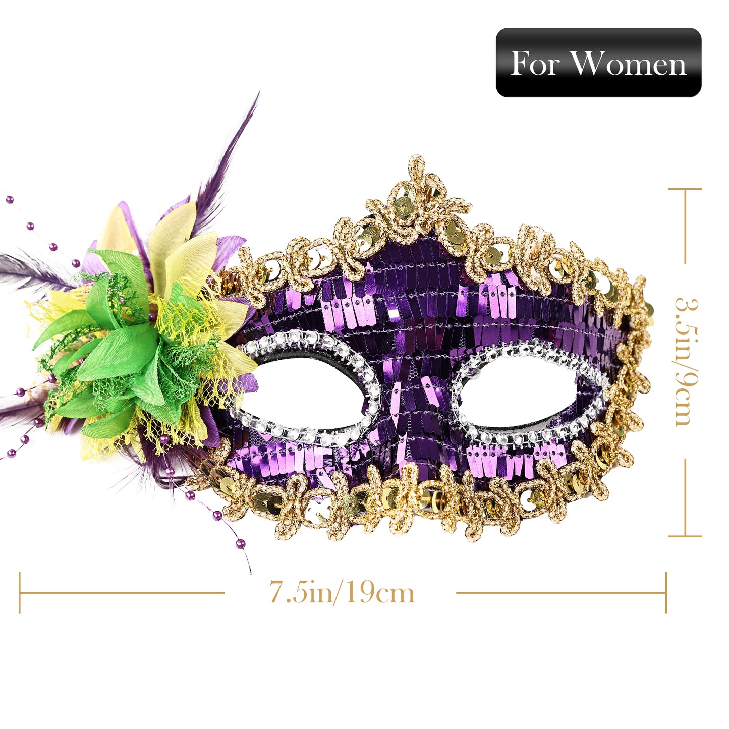 Couple Costume Accessory Set Carnival Venice Makeup Ball PVC Mask Party Fashion Accessory for Halloween Mardi Gras Carnival