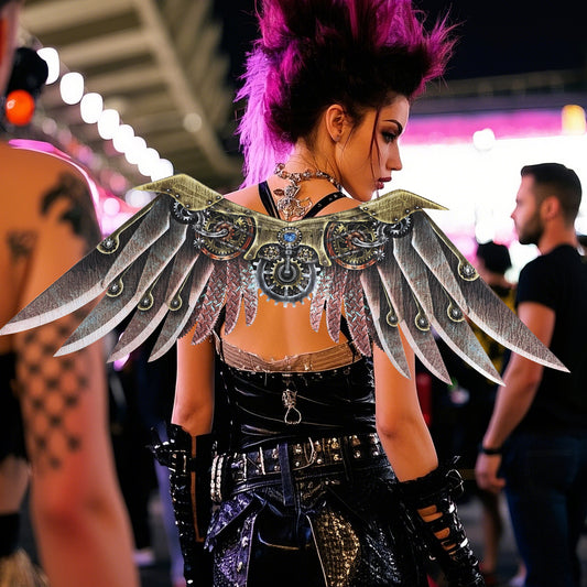 Punk style back decoration wings, character shooting wing props