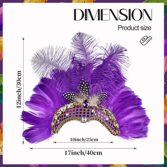 Wholesale Colorful Goose Feather Fascinator Headdress Halloween Party Hats for Wedding Festive Occasions Craft Supply Hair