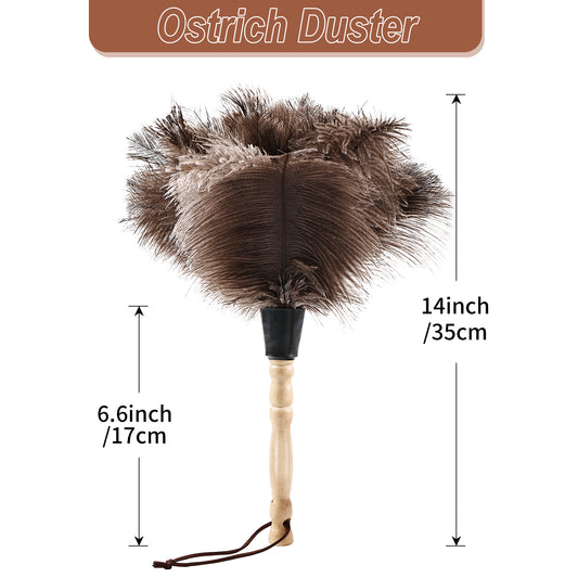 Ostrich beech lightweight and compact dust duster, a powerful tool for sweeping dust; Overseas explosive products