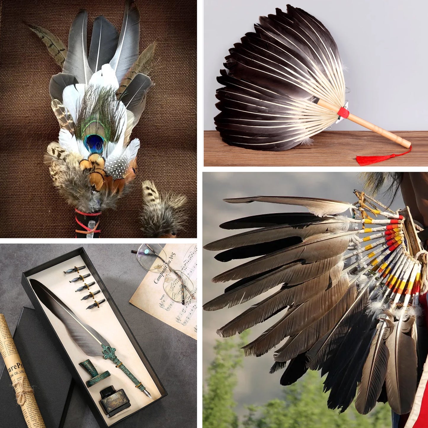 Wholesale Free Samples Natural 12pc Goose Pointers Wing Feathers for Carnival for Crafts Feathers