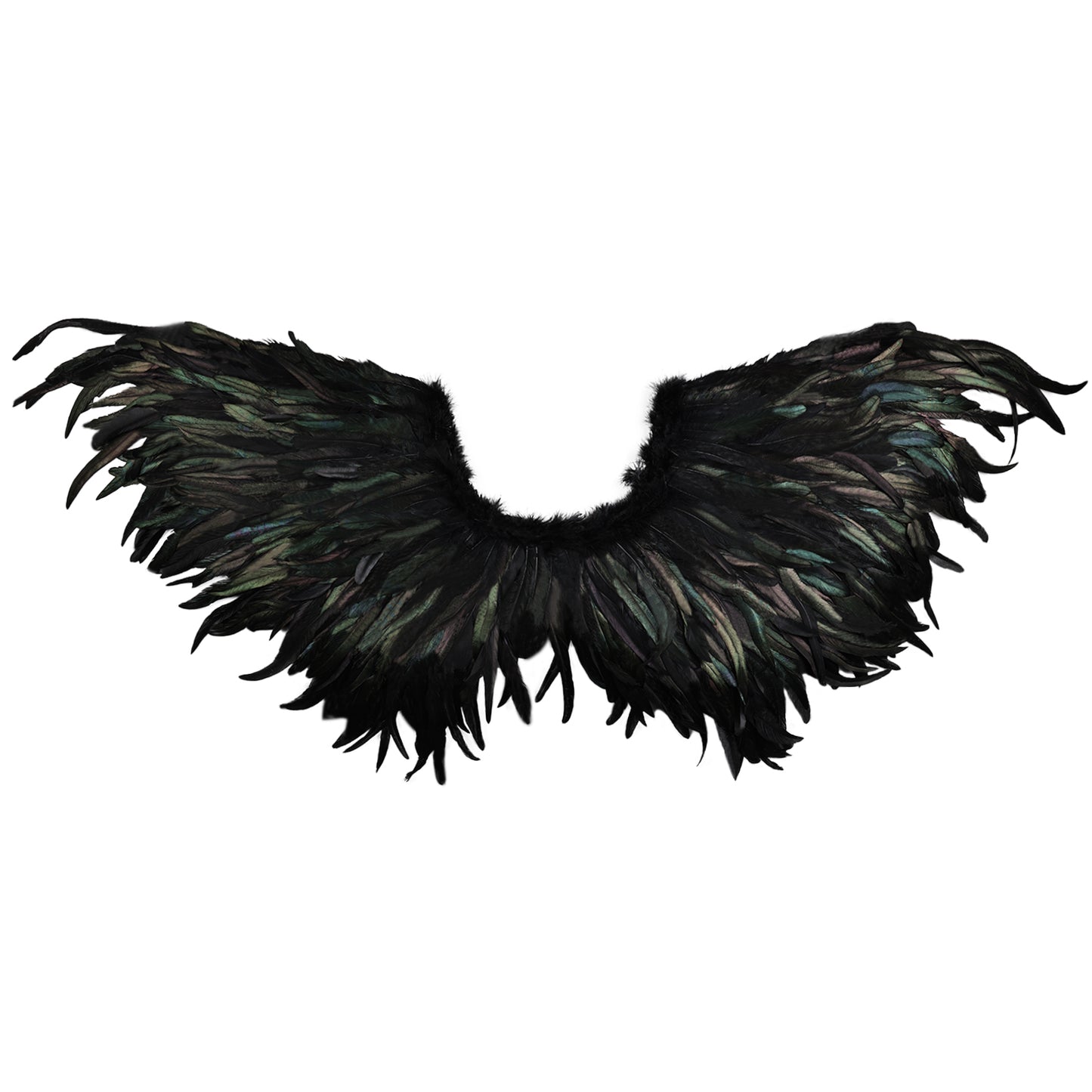 Classic Black Angel Feather Wings, Feather Wings Costume Props Halloween Black Angel Wings
