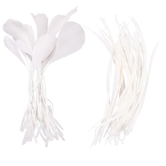 Wholesale 5 - 9 Inch High Quality Goose Feathers for Wedding Party Christmas Halloween Decorations DIY Crafts