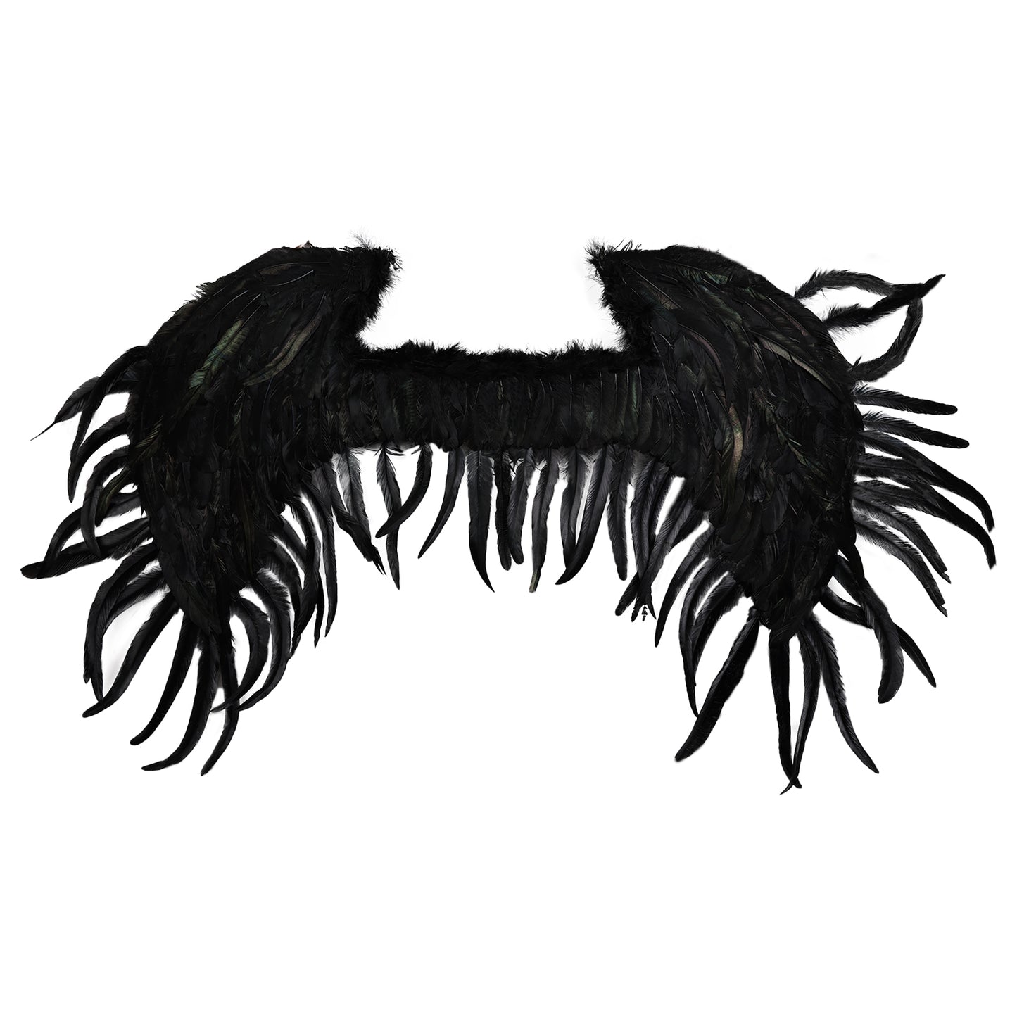 Elf Feather Wings Black, Feather Wings Festival Party Costume Props Black Angel Wings