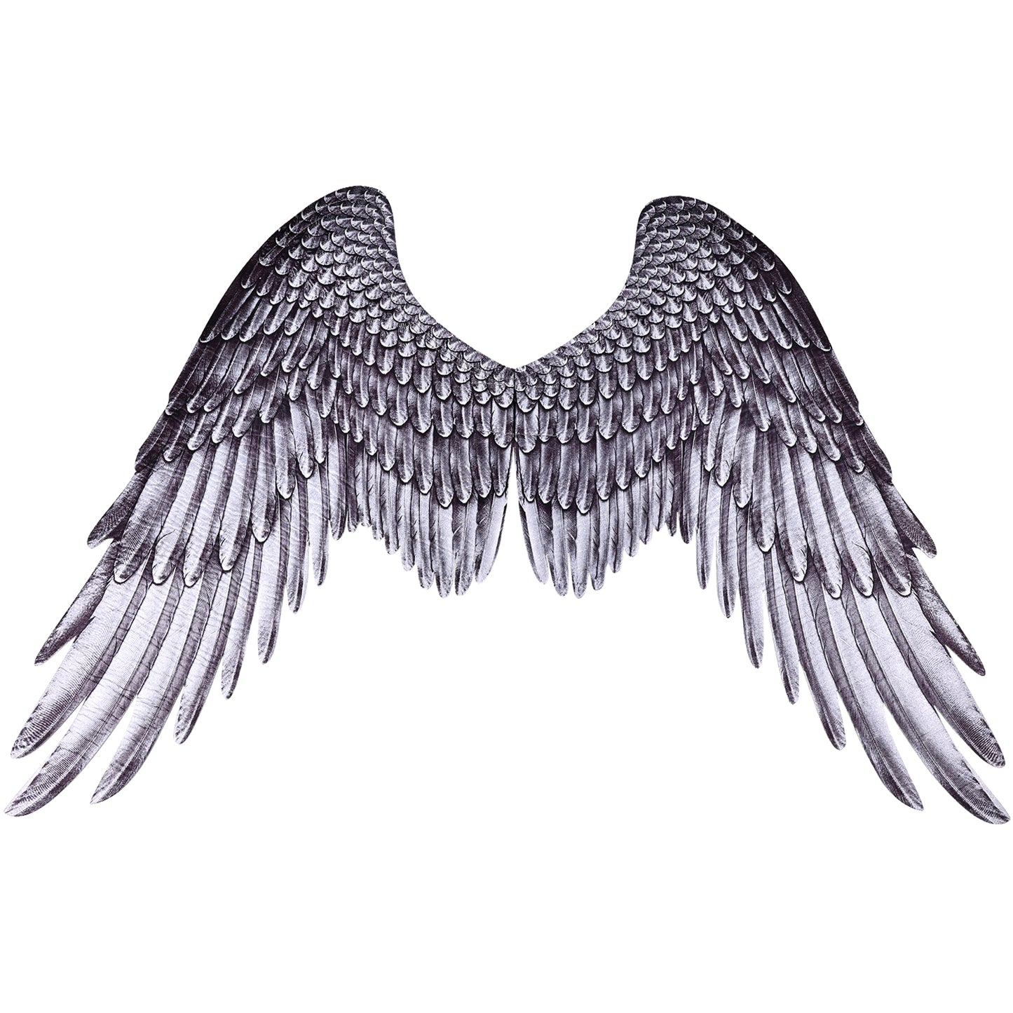 Customizable 3D Printed Cosplay Photo Prop Elegant Black Feather Angel Wings for Birthday Parties Cosplay Halloween