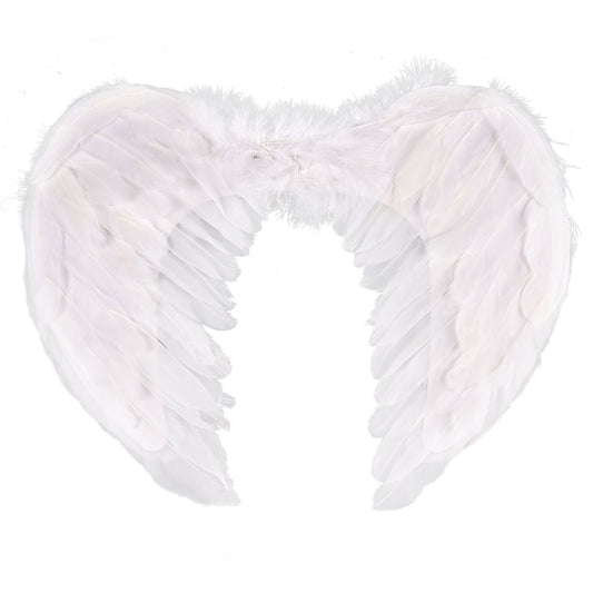 Kids Party Angel Wings Set Wholesale Durable Natural Feather Wings for Birthday Parties Cosplay Halloween Stage Performances