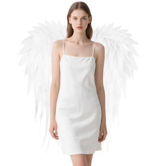 Foam Material Halloween Carnival Stage Props Angel Wings Artificial Feather Wings for Cosplay Events Halloween Parties