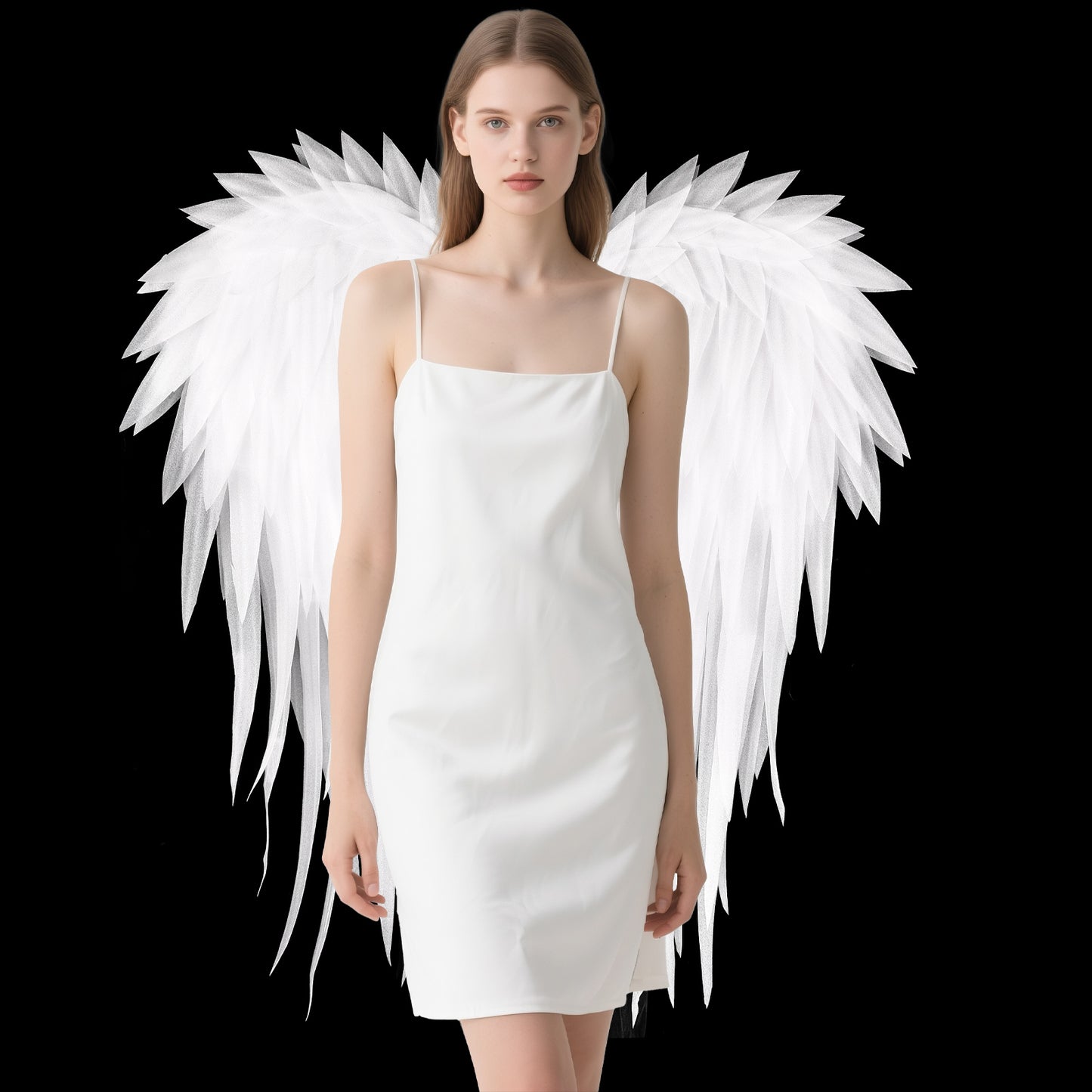 Foam Material Halloween Carnival Stage Props Angel Wings Artificial Feather Wings for Cosplay Events Halloween Parties