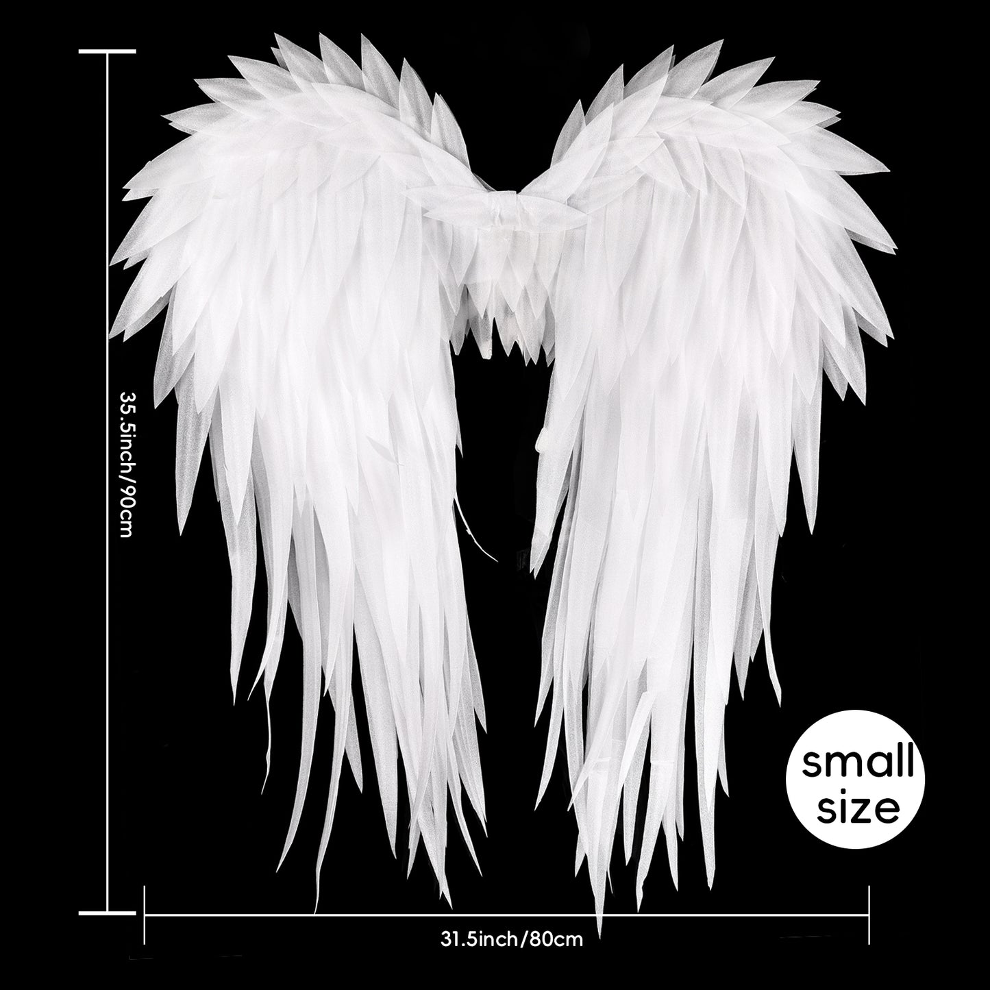 Foam Material Halloween Carnival Stage Props Angel Wings Artificial Feather Wings for Cosplay Events Halloween Parties