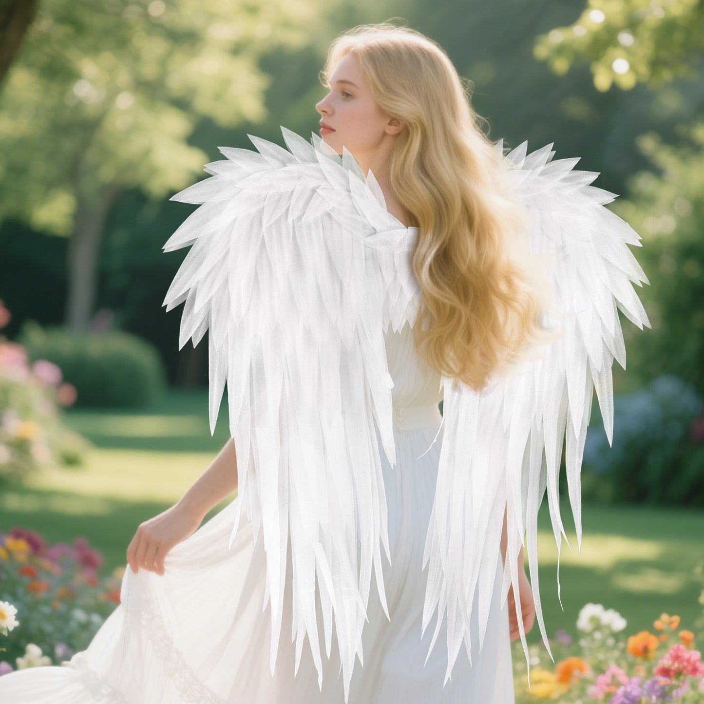 Foam Material Halloween Carnival Stage Props Angel Wings Artificial Feather Wings for Cosplay Events Halloween Parties