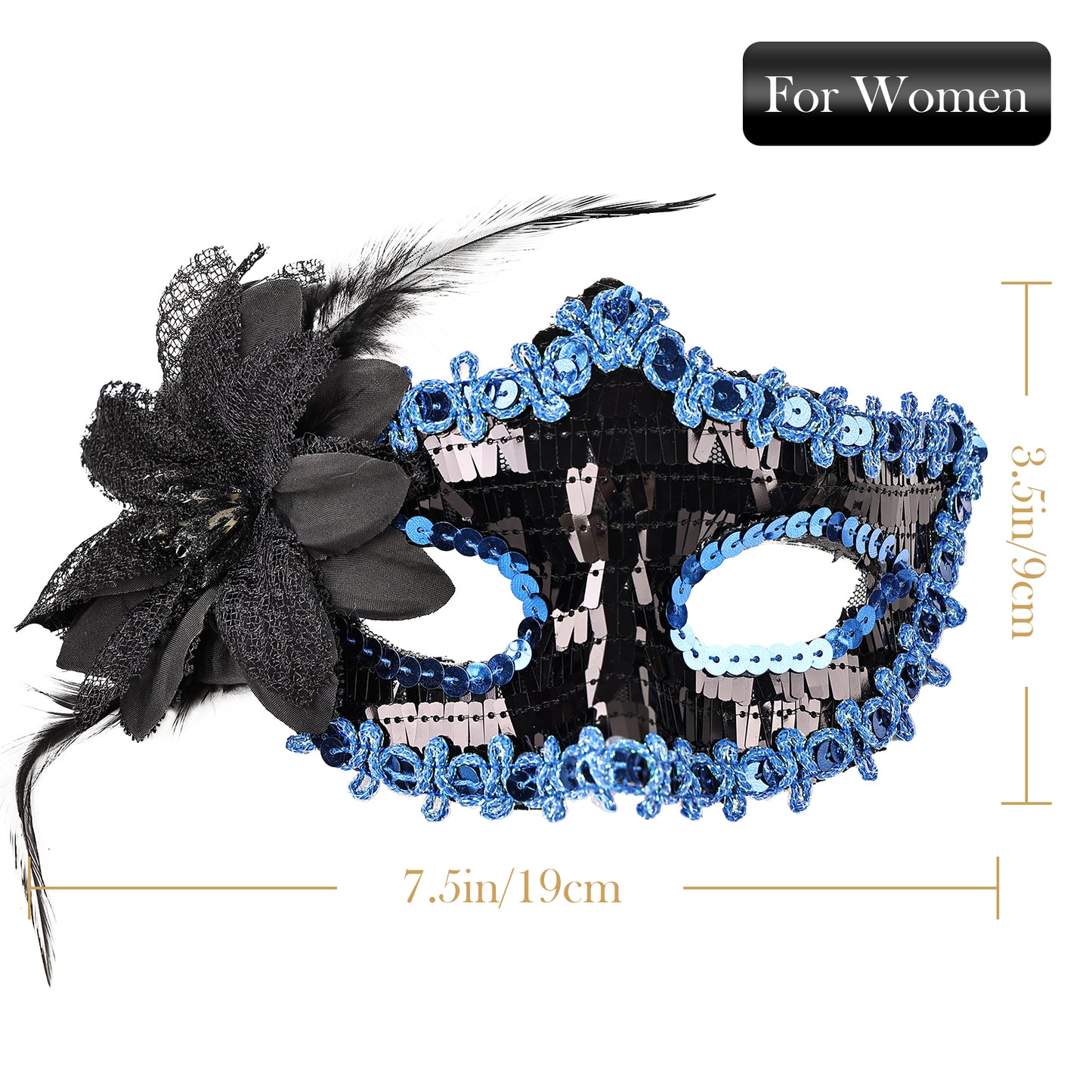 Couple Costume Accessory Set Carnival Venice Makeup Ball PVC Mask Party Fashion Accessory for Halloween Mardi Gras Carnival