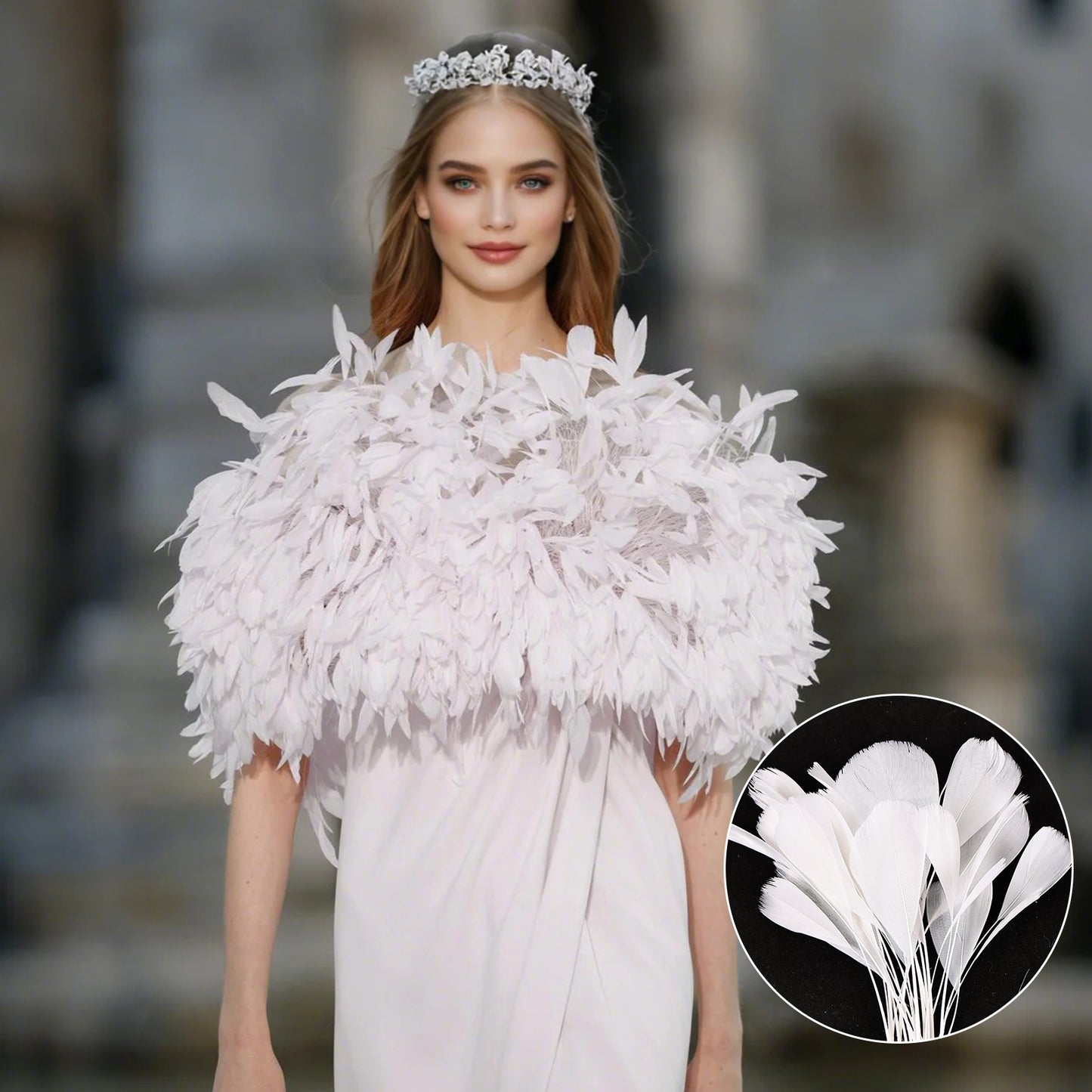 Wholesale 5 - 9 Inch High Quality Goose Feathers for Wedding Party Christmas Halloween Decorations DIY Crafts