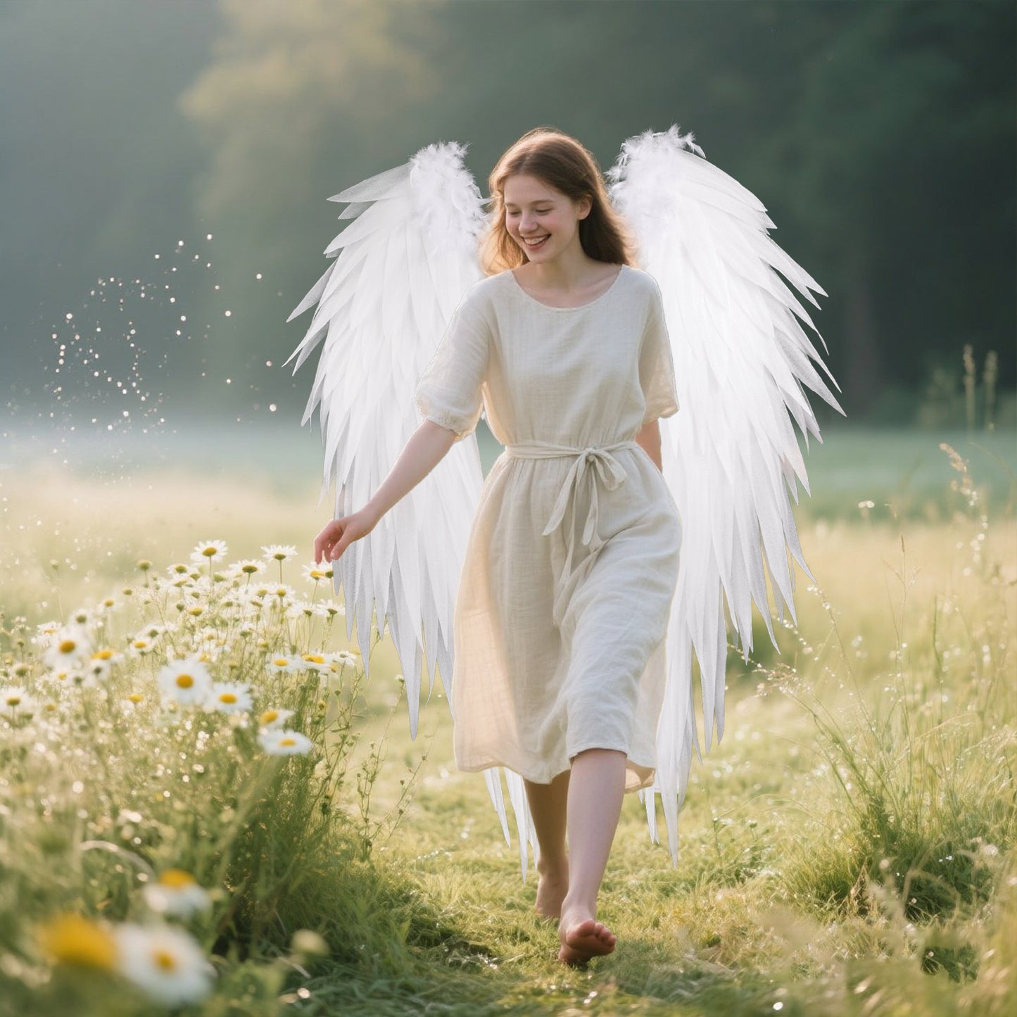 copy of Black Adult Angel Wings 3.6ft Angel Wings Women's Clothing Accessories Clothing Photography Props Role Playing Birthday Party Photography Lightweight Fairy Wings