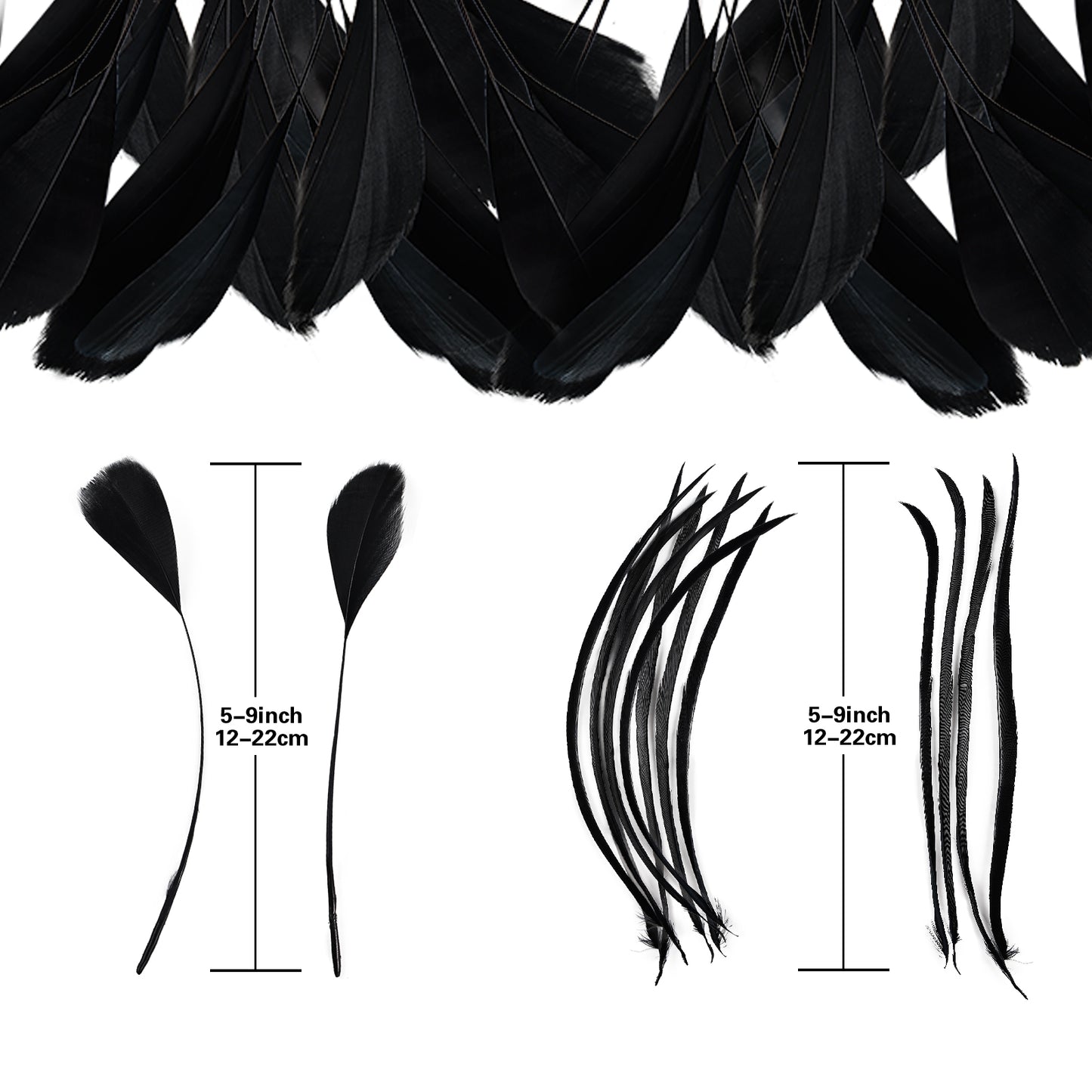 Wholesale 5 - 9 Inch High Quality Goose Feathers for Wedding Party Christmas Halloween Decorations DIY Crafts