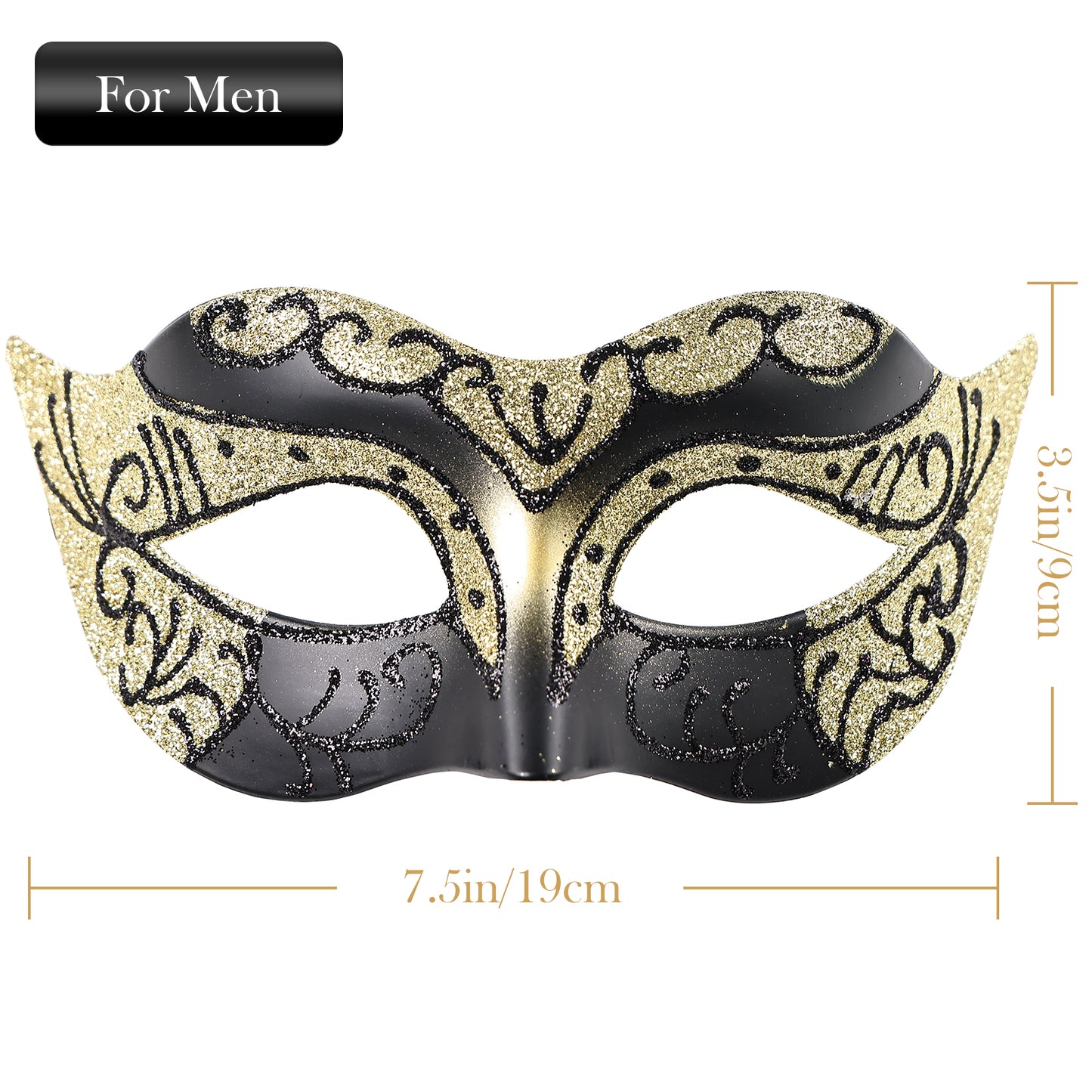 Couple Costume Accessory Set Carnival Venice Makeup Ball PVC Mask Party Fashion Accessory for Halloween Mardi Gras Carnival