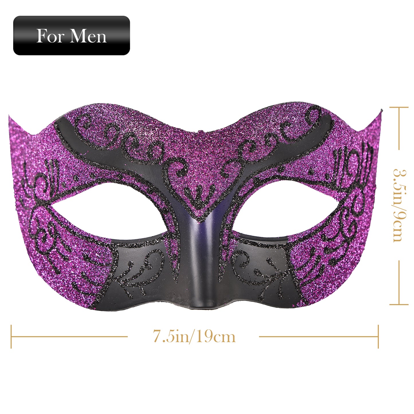 Couple Costume Accessory Set Carnival Venice Makeup Ball PVC Mask Party Fashion Accessory for Halloween Mardi Gras Carnival