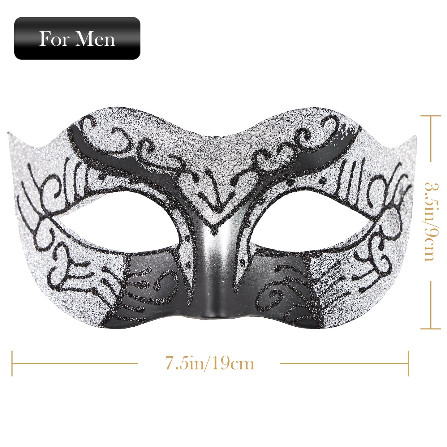 Couple Costume Accessory Set Carnival Venice Makeup Ball PVC Mask Party Fashion Accessory for Halloween Mardi Gras Carnival
