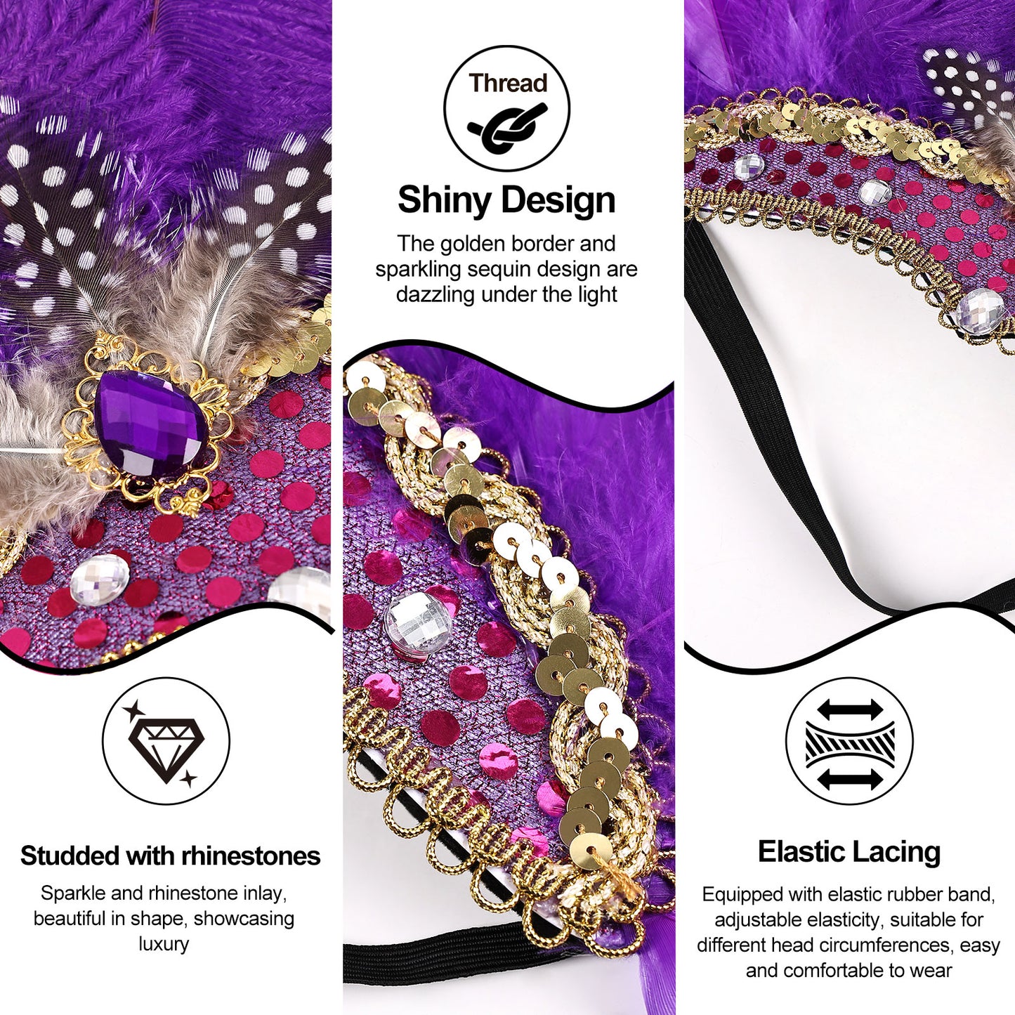 Wholesale Colorful Goose Feather Fascinator Headdress Halloween Party Hats for Wedding Festive Occasions Craft Supply Hair