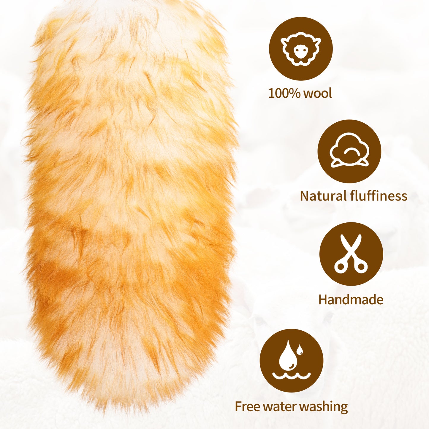 The natural wool duster is stretchable, easy to store, and has strong cleaning ability, suitable for home cleaning and vehicle cleaning; They are all very good