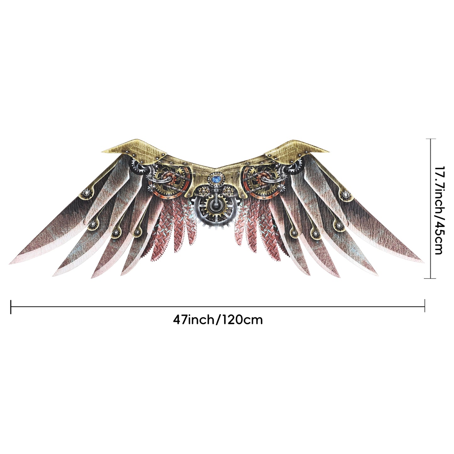 Punk style back decoration wings, character shooting wing props