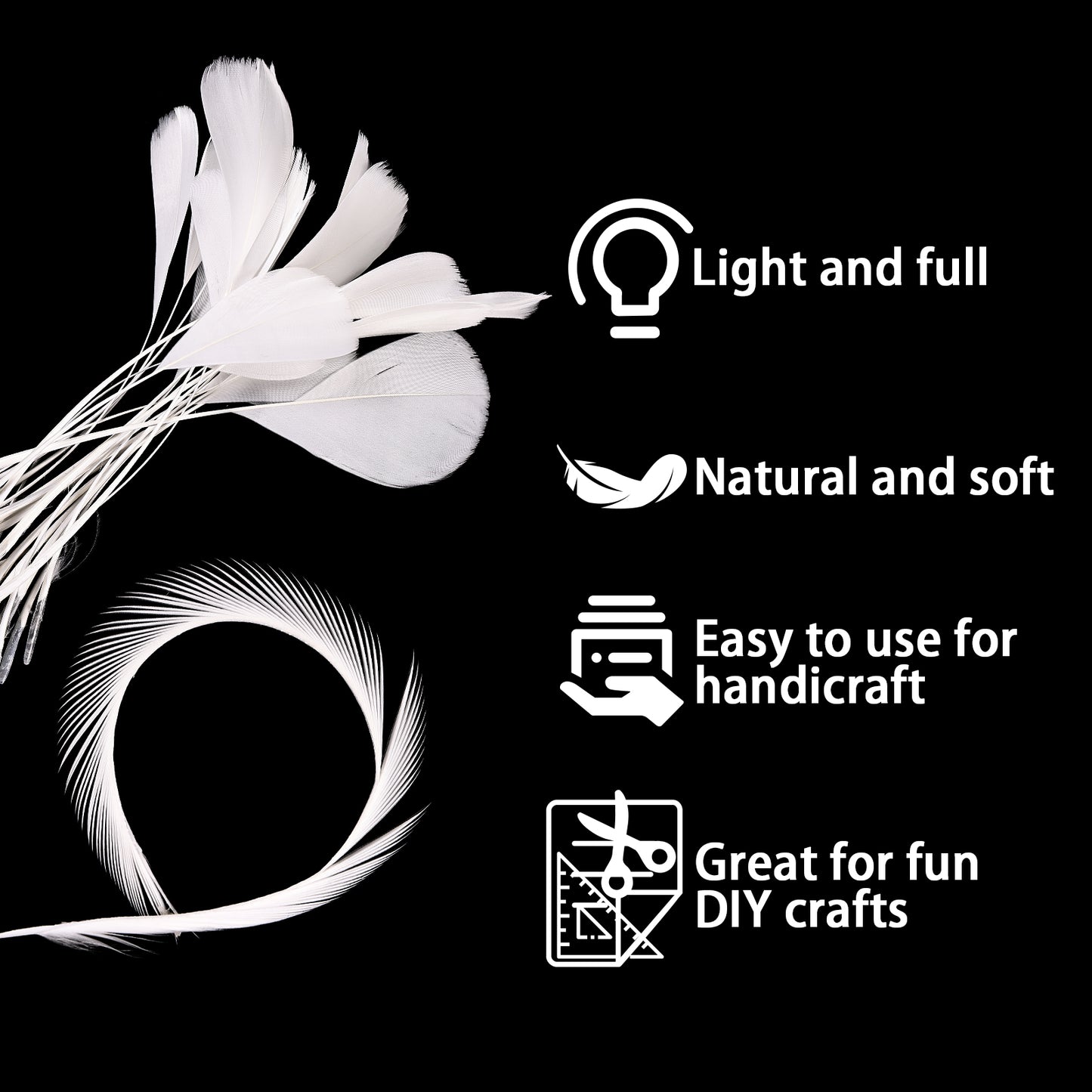 Wholesale 5 - 9 Inch High Quality Goose Feathers for Wedding Party Christmas Halloween Decorations DIY Crafts
