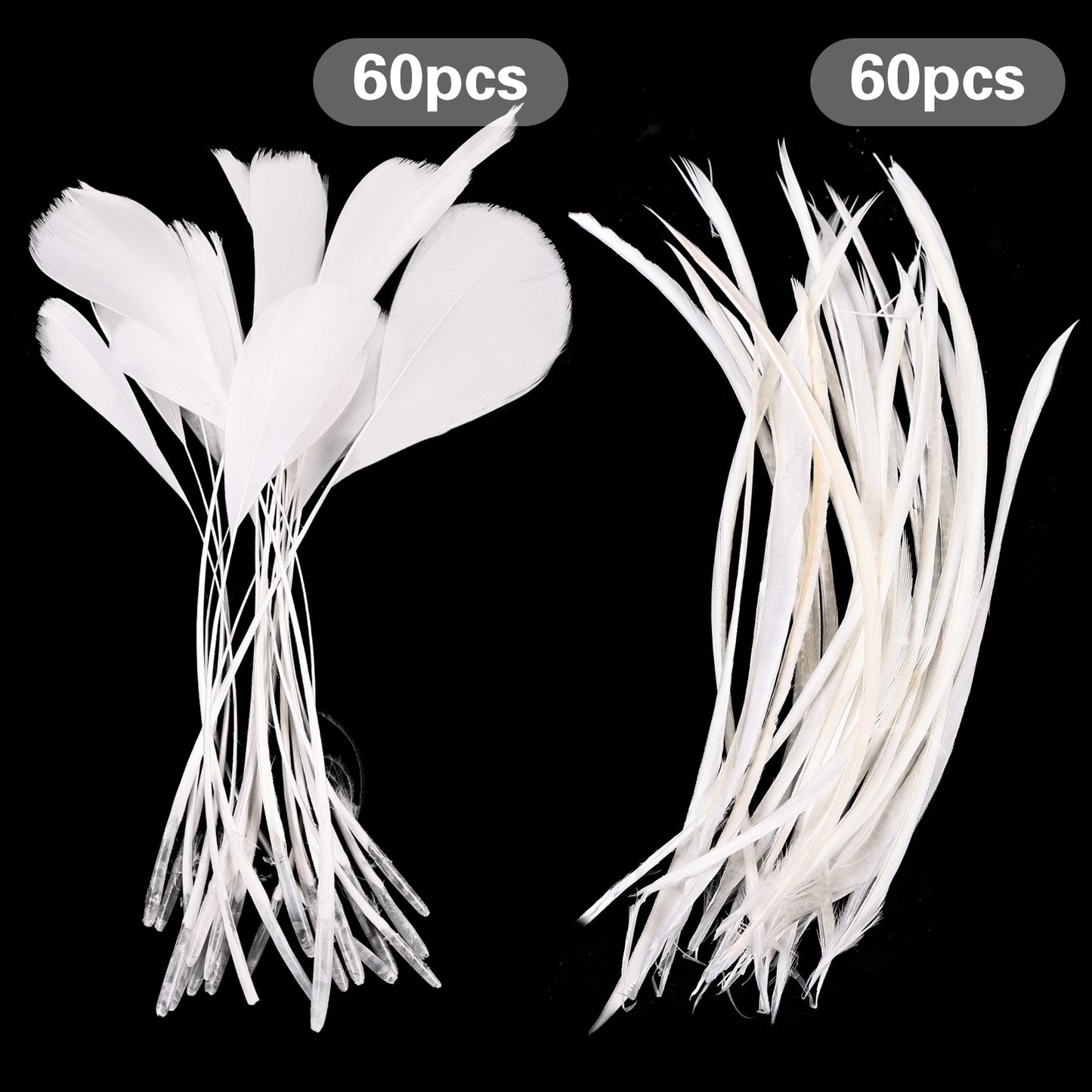 Wholesale 5 - 9 Inch High Quality Goose Feathers for Wedding Party Christmas Halloween Decorations DIY Crafts