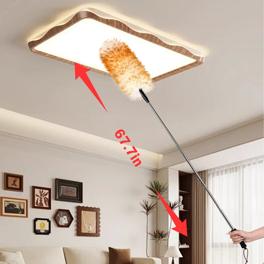The natural wool duster is stretchable, easy to store, and has strong cleaning ability, suitable for home cleaning and vehicle cleaning; They are all very good
