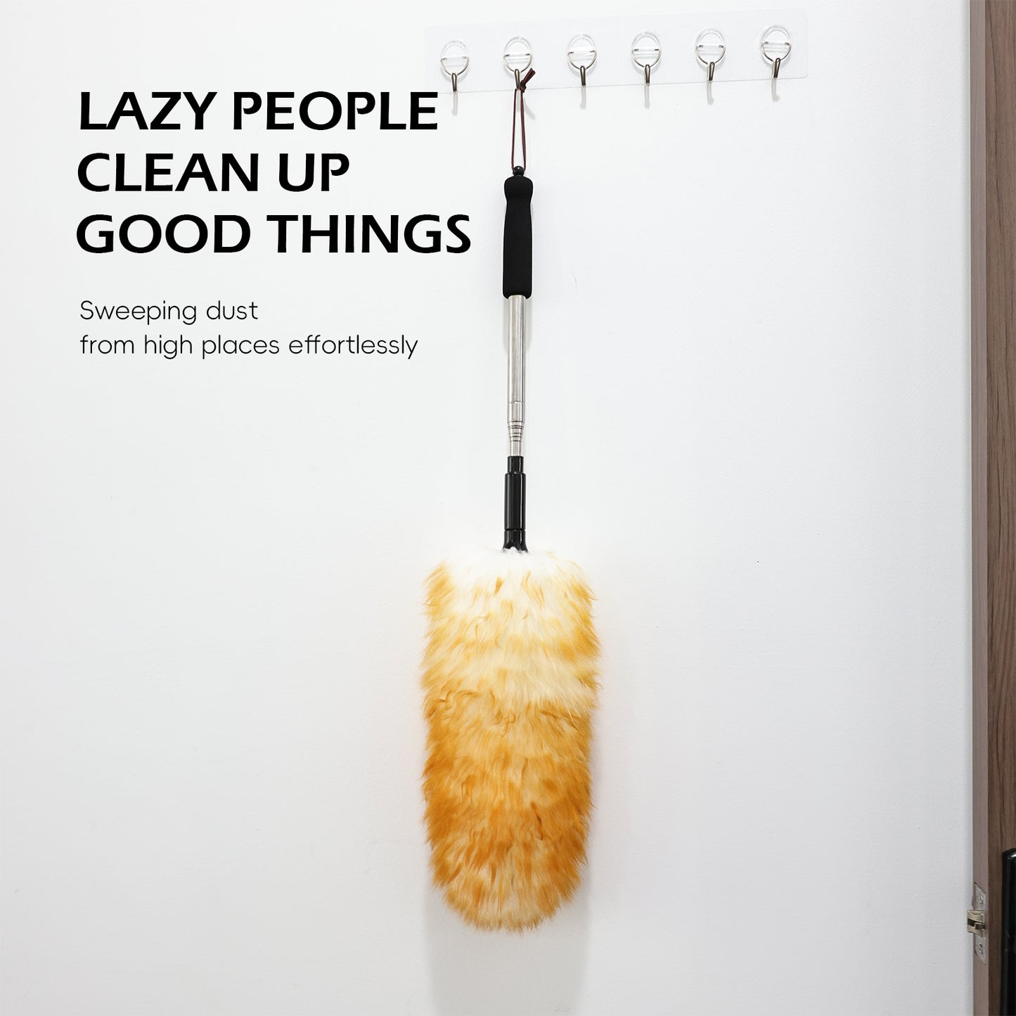 The natural wool duster is stretchable, easy to store, and has strong cleaning ability, suitable for home cleaning and vehicle cleaning; They are all very good