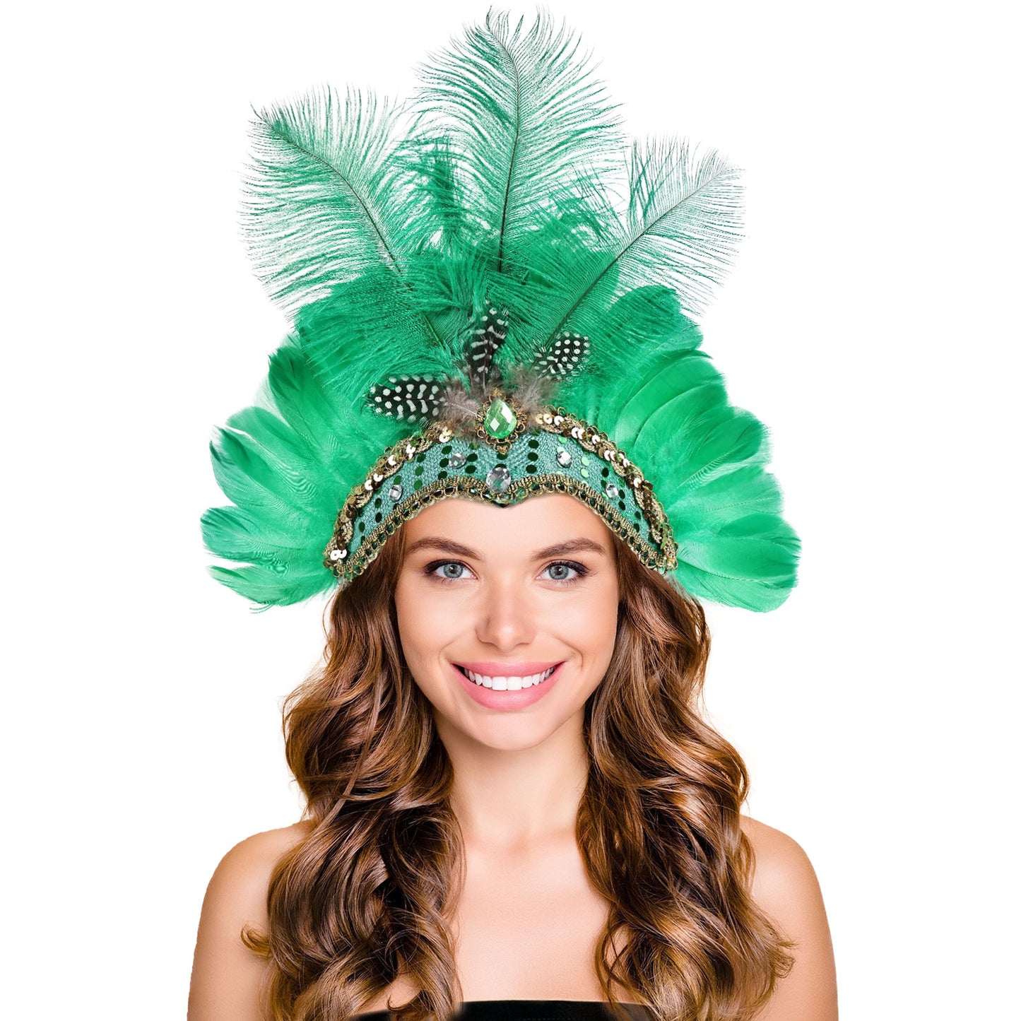 Wholesale Colorful Goose Feather Fascinator Headdress Halloween Party Hats for Wedding Festive Occasions Craft Supply Hair