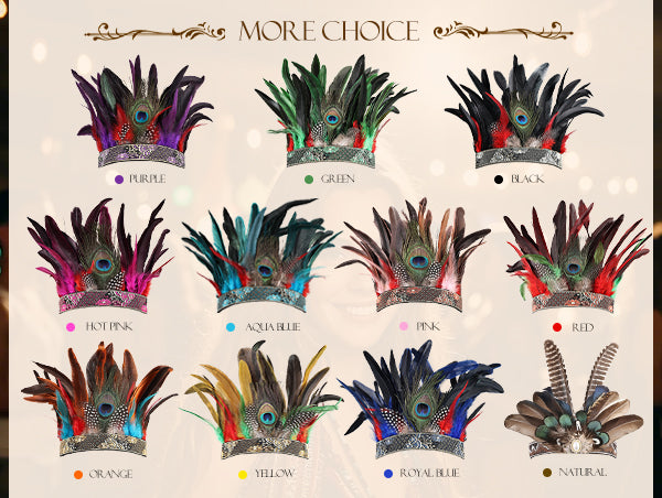 Wholesale Rooster Feather Fascinator Halloween Headdress for Wedding Party Decorations Craft Supply Hair Accessories